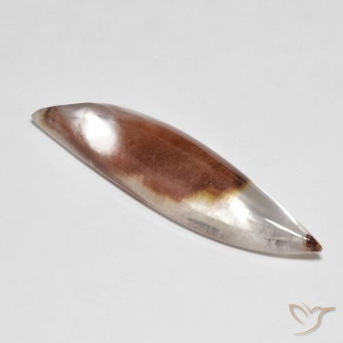 25.42ct طبيعي متعدد الألوان كوارتز مع مرقشيتا, فانسى, نصف شفاف