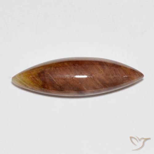 4.91ct طبيعي متعدد الألوان كوارتز مع مرقشيتا, ماركيز, غير شفاف