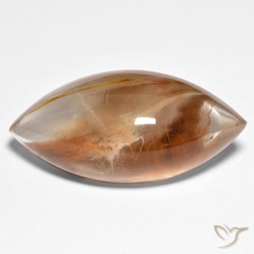 28.92ct طبيعي متعدد الألوان كوارتز مع مرقشيتا, ماركيز, شفاف