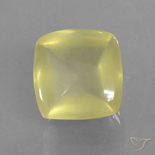 8.86ct طبيعي أصفر فاتح كوارتز, وسادة, نصف شفاف