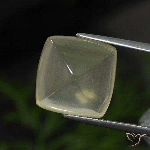 8.50ct طبيعي أصفر مخضر فاتح كوارتز, وسادة, شفاف