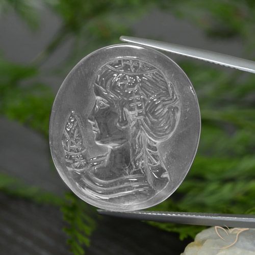 34.18ct طبيعي أبيض شفاف كوارتز, فانسى, شفاف