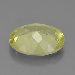 كوارتز طبيعي بلون ليموني، وزن ‎2.79‎ قيراط، شكل بيضاوى، مقاس ‎11x9‎ مم