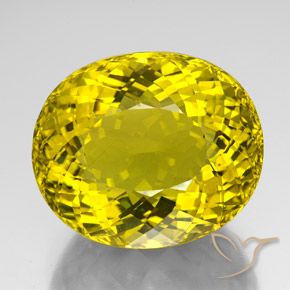 152.10ct طبيعي أصفر النحلة كوارتز, بيضوي, VVS-VS