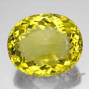 171.65ct طبيعي أصفر أناناسى كوارتز, بيضوي, VVS-VS
