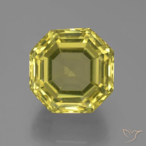 17.30ct طبيعي أصفر أناناسى كوارتز, قص الزمرد, VVS