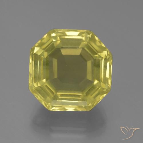 14.91ct طبيعي أصفر باهت كوارتز, قص الزمرد, VVS-VS