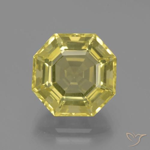 7.77ct طبيعي أصفر بنى كوارتز, قص الزمرد, VVS