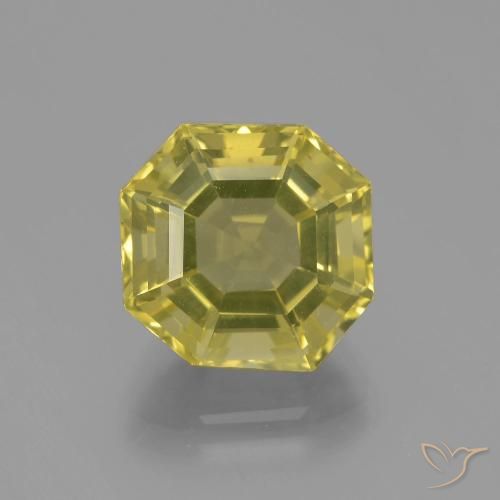 6.08ct طبيعي أصفر غامق كوارتز, قص الزمرد, VVS