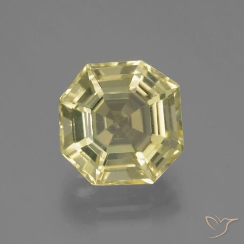 6.27ct طبيعي أصفر لاجونا كوارتز, قص الزمرد, VVS-VS