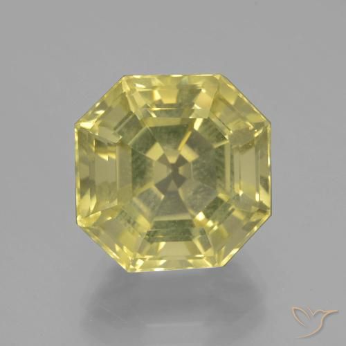 8.92ct طبيعي أصفر فاتح-متوسط كوارتز, قص الزمرد, VVS