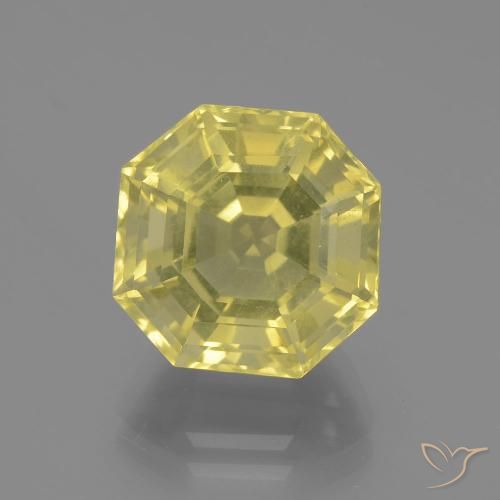 8.23ct طبيعي أصفر باهت جدا كوارتز, قص الزمرد, VVS