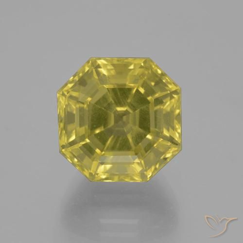 11.39ct طبيعي أصفر فاتح كوارتز, قص الزمرد, VVS-VS