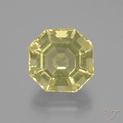 9.55ct طبيعي أصفر لاجونا كوارتز, قص الزمرد, VVS