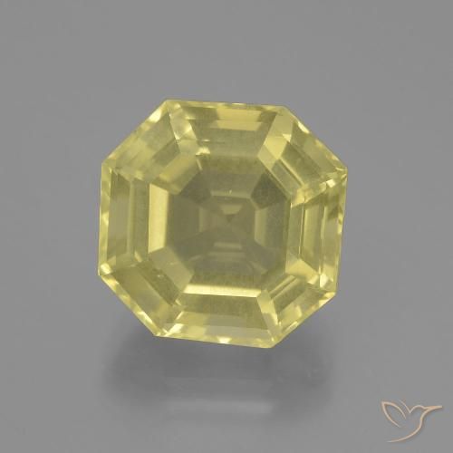 10.29ct طبيعي أصفر لاجونا كوارتز, قص الزمرد, قليلا جدا