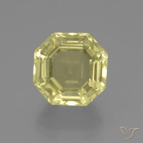 5.57ct طبيعي أصفر لاجونا كوارتز, قص الزمرد, VVS
