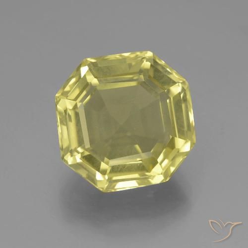 7.70ct طبيعي أصفر لاجونا كوارتز, قص الزمرد, VVS