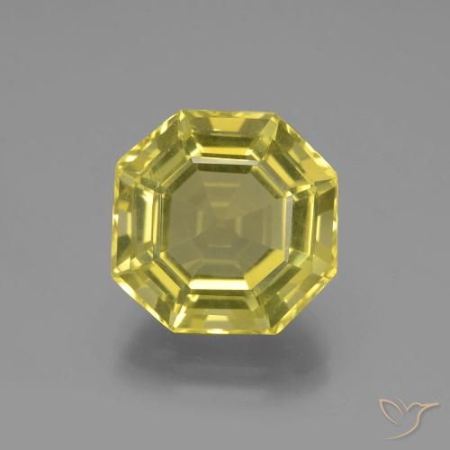 8.05ct طبيعي أصفر أناناسى كوارتز, قص الزمرد, VVS