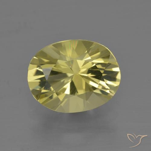 2.73ct طبيعي أصفر رقيق كوارتز, بيضوي, VVS-VS