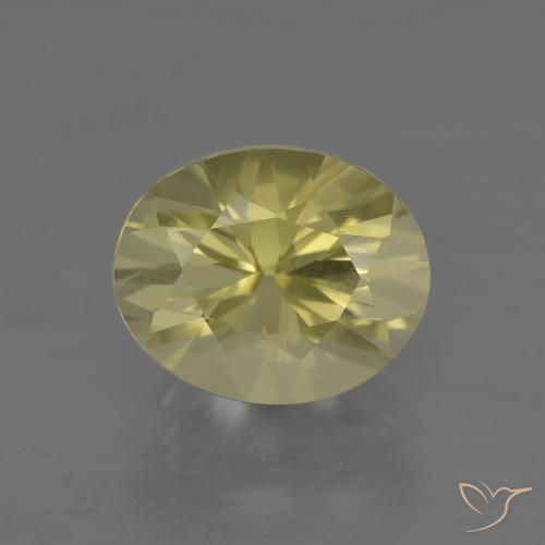 3.50ct طبيعي أصفر لاجونا كوارتز, بيضوي, VVS