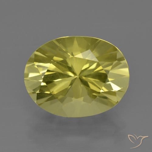 5.19ct طبيعي أصفر متوسط كوارتز, بيضوي, VVS-VS