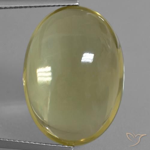 28.84ct طبيعي أصفر-ذهبى فاتح كوارتز, بيضوي, شفاف