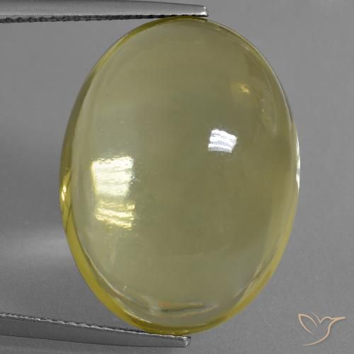 32.95ct طبيعي أصفر غامق كوارتز, بيضوي, شفاف