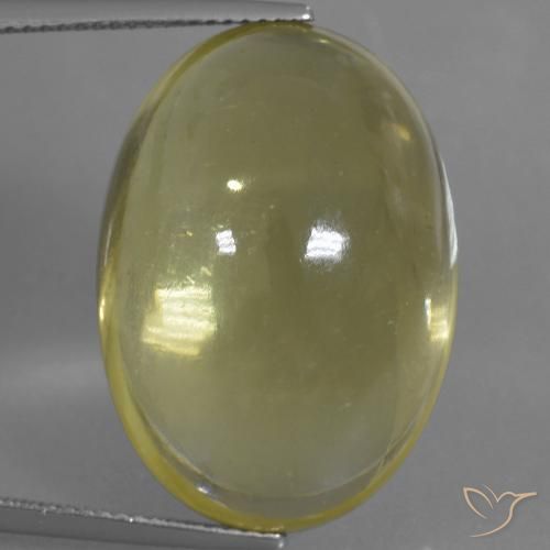 36.61ct طبيعي أصفر فاتح كوارتز, بيضوي, شفاف