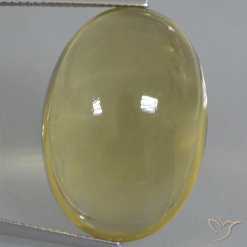 39.77ct طبيعي أصفر غامق كوارتز, بيضوي, شفاف