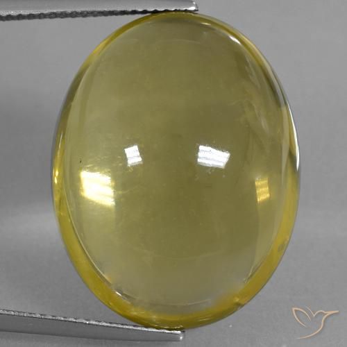 40.17ct طبيعي أصفر بنى كوارتز, بيضوي, شفاف