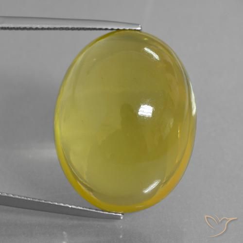 50.56ct طبيعي أصفر فاتح-متوسط كوارتز, بيضوي, شفاف