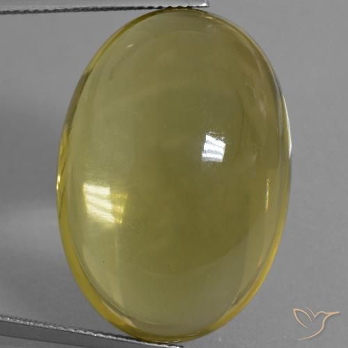 55.39ct طبيعي أصفر غامق كوارتز, بيضوي, شفاف