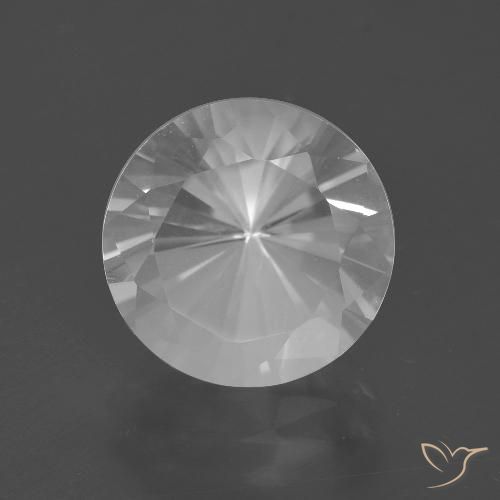 5.63ct طبيعي أبيض كوارتز, دائري, VVS-VS