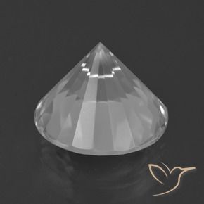 كوارتز أبيض طبيعي، دائري، 7.05 قيراط، VVS