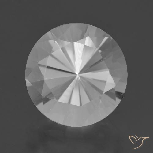 7.29ct طبيعي أبيض كوارتز, دائري, VVS