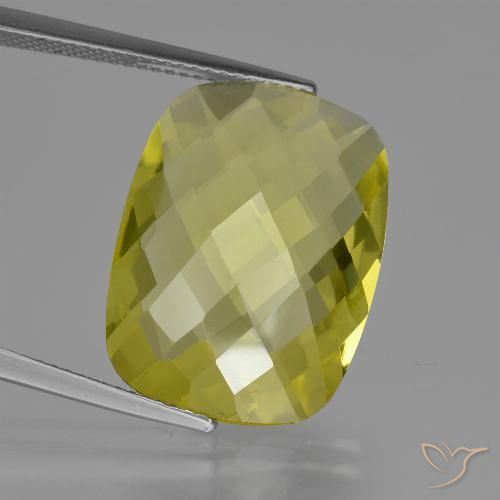 14.69ct طبيعي أصفر أناناسى كوارتز, وسادة, VVS