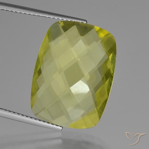 14.86ct طبيعي الأصفر الليمونى كوارتز, وسادة, VVS