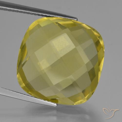 25.83ct طبيعي أصفر أناناسى كوارتز, وسادة, VVS
