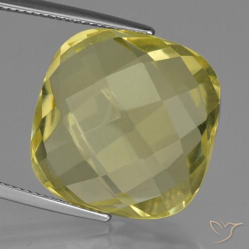 26.65ct طبيعي أصفر أناناسى كوارتز, وسادة, VVS