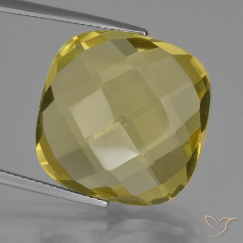 27.07ct طبيعي أصفر أناناسى كوارتز, وسادة, VVS-VS, Photo A