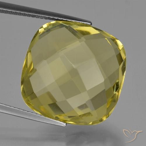 25.97ct طبيعي أصفر أناناسى كوارتز, وسادة, VVS