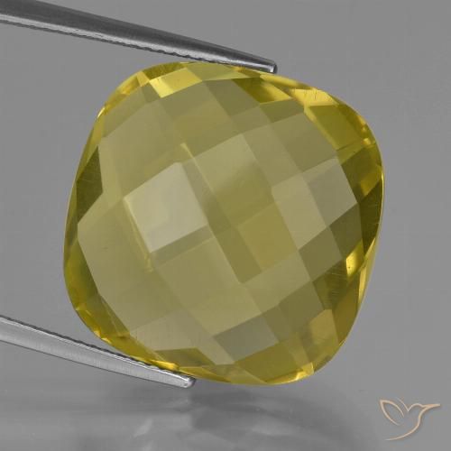 25.37ct طبيعي أصفر أناناسى كوارتز, وسادة, VVS