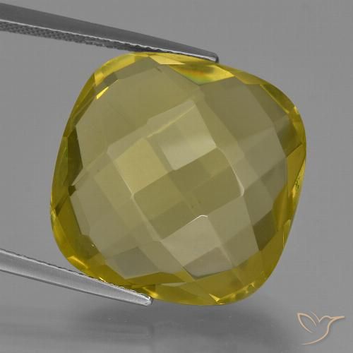 27.26ct طبيعي أصفر أناناسى كوارتز, وسادة, VVS