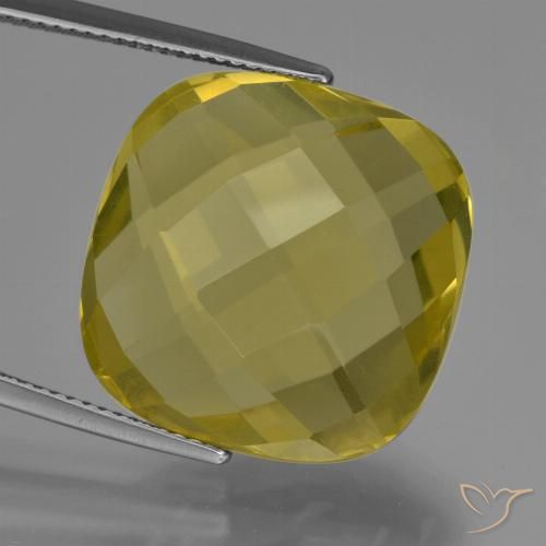 27.40ct طبيعي أصفر أناناسى كوارتز, وسادة, VVS-VS