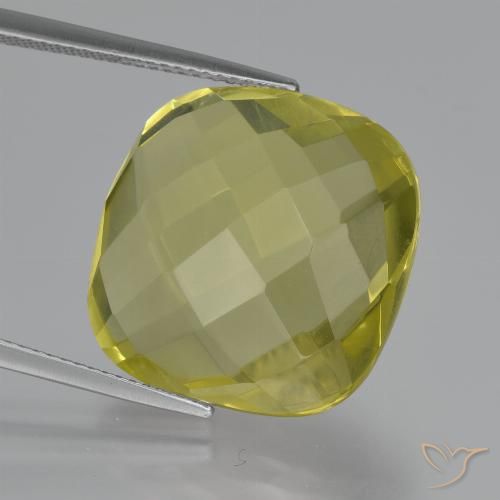 26.64ct طبيعي أصفر أناناسى كوارتز, وسادة, VVS-VS