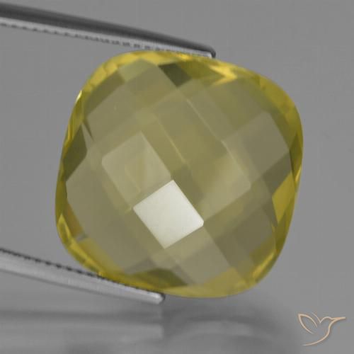 25.35ct طبيعي أصفر أناناسى كوارتز, وسادة, VVS-VS