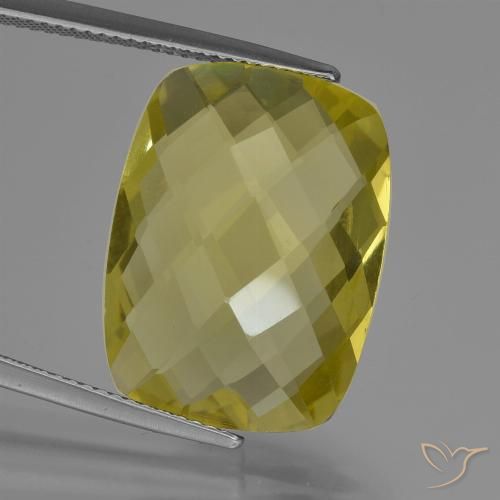 15.21ct طبيعي أصفر أناناسى كوارتز, وسادة, VVS