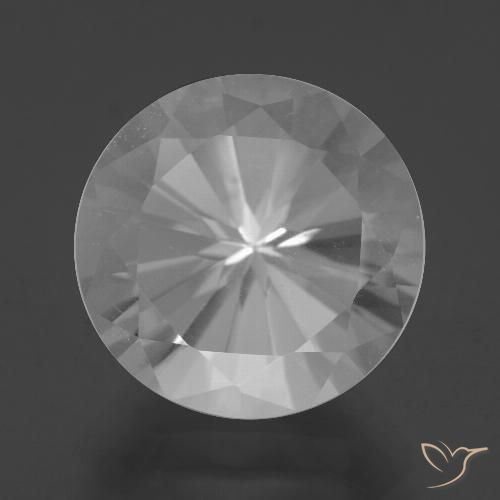 7.59ct طبيعي أبيض كوارتز, دائري, VVS-VS