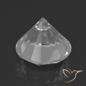 كوارتز أبيض طبيعي، دائري، 7.50 قيراط، VVS-VS