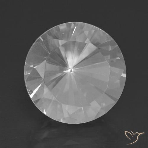 8.90ct طبيعي أبيض كوارتز, دائري, VVS-VS